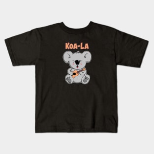 Koala with Ukulele Kids T-Shirt